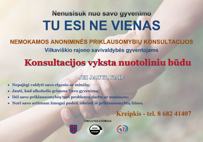 priklausomybiu konsultacijos nuotoliniu