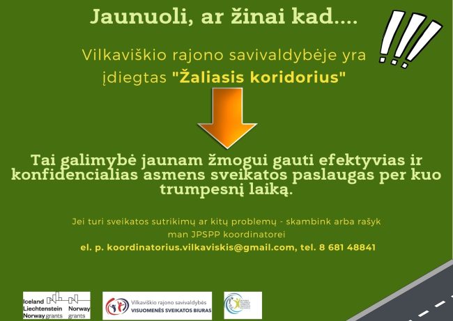 Jaunuoli, ar žinai kad….