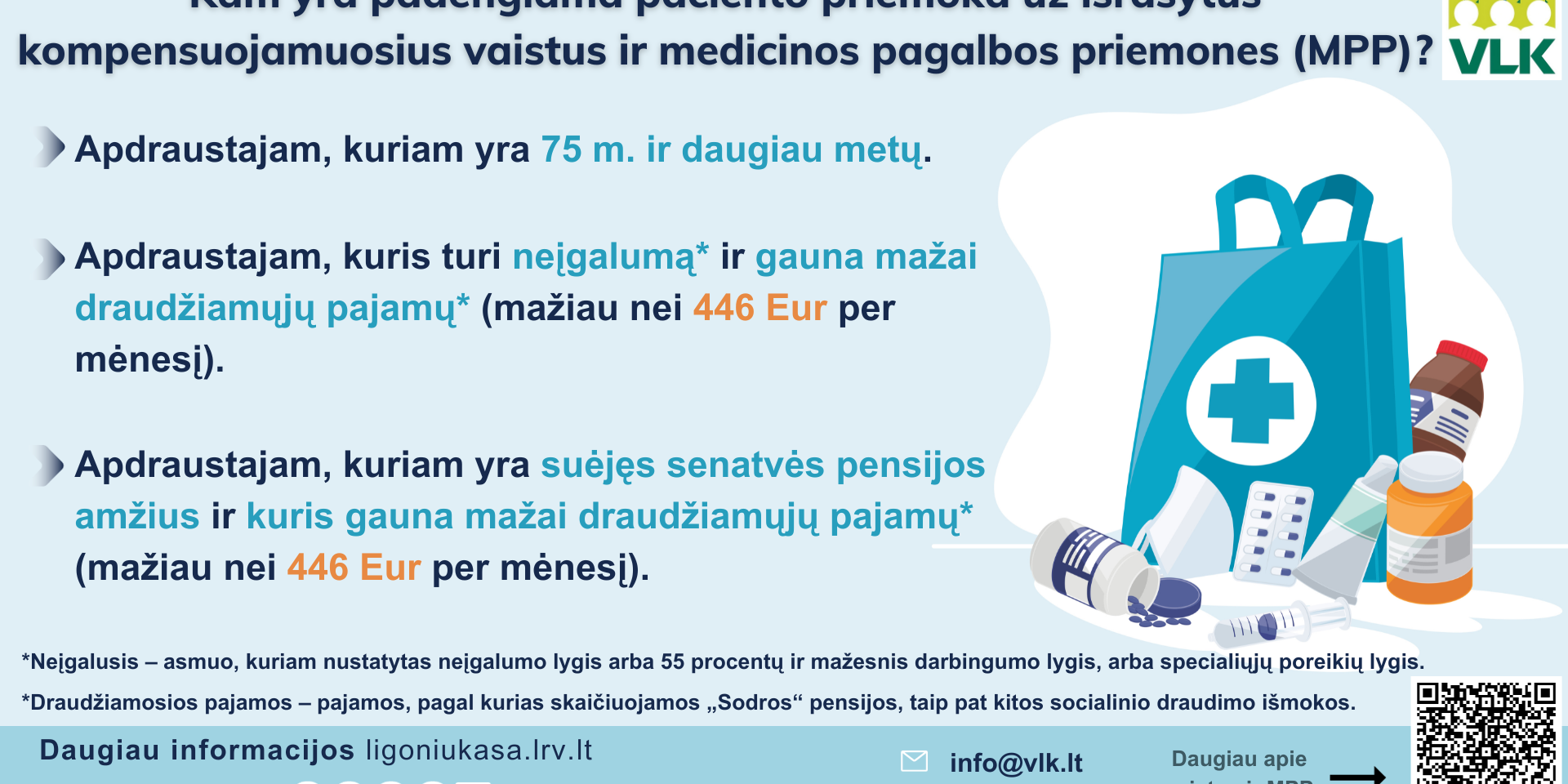 Kam yra padengiama paciento priemoka VLK infografikas (002)