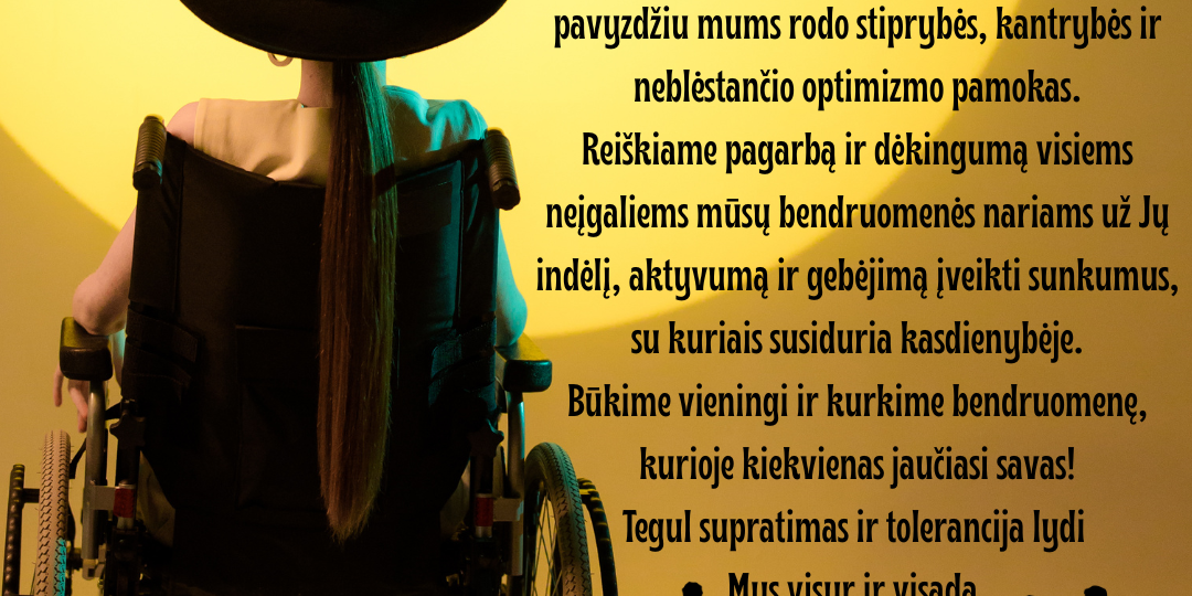 zmoniu su negalia diena